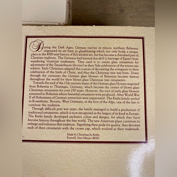 Christmas‎ by Krebs Christmas Ornaments Blue & Teal Glitter Flowers VTG - Picture 6 of 10